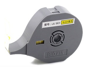 ALT_PICBăng nhãn máy in Biovin 6mm màu vàng LS-06Y